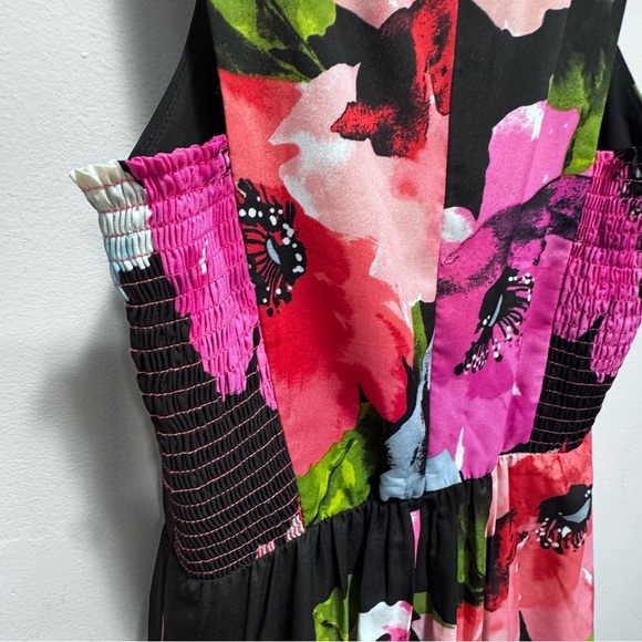 Vince Camuto Floral High Neck Maxi Dress Size 6 - Picture 8 of 11